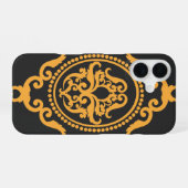 Coque iPhone 16 Conception de design inspirée de l'art du tatouage (Verso Horizontal)