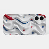 Coque iPhone 16 Conception de drapeau américain 3D (Verso Horizontal)