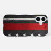 Coque iPhone 16 Conception de drapeau Grunge - Étui de protection (Verso Horizontal)