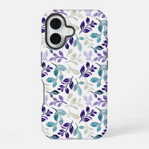 Coque iPhone 16 Conception de feuilles d'aquarelle harmonieuses