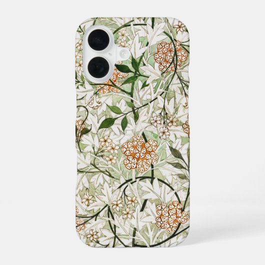 Coque iPhone 16 Conception de jardin de fleurs de jasmin de Willia (Verso)