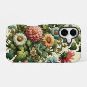 Coque iPhone 16 Conception de jardin sans couture (Verso Horizontal)