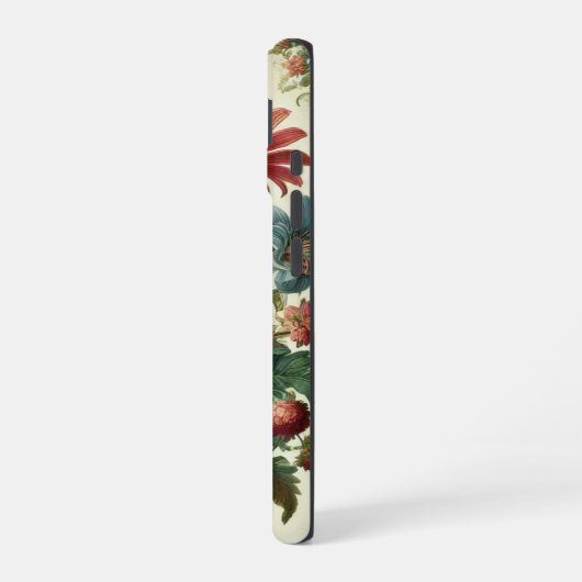 Coque iPhone 16 Conception de jardins transparente (Côté gauche)