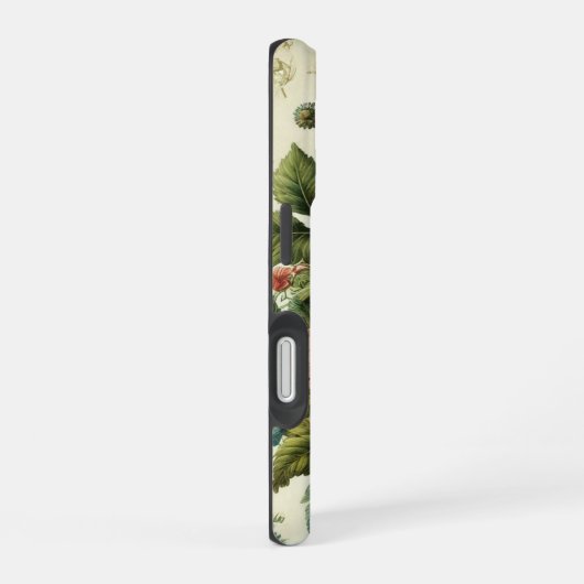 Coque iPhone 16 Conception de jardins transparente (Côté droit)