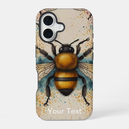 Coque iPhone 16 Conception de la pâte d'abeilles OtterBox (Verso)