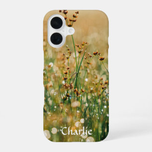 Coque iPhone 16 Conception de la prairie de fleurs