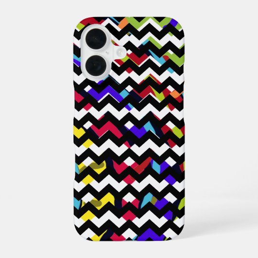 Coque iPhone 16 conception de l'iPhone 6 à motif chevron (Verso)