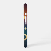 Coque iPhone 16 Conception de lune rétro stylisée (Côté gauche)