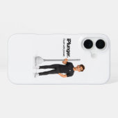 Coque iPhone 16 Conception de mème de parodie de technologie iPlun (Verso Horizontal)
