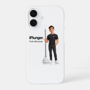 Coque iPhone 16 Conception de mème de parodie de technologie iPlun