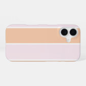 Coque iPhone 16 Conception de motif à rayures verticales de couleu (Verso Horizontal)