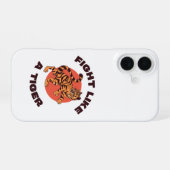 Coque iPhone 16 Conception de motivation Combattez comme un tigre (Verso Horizontal)