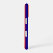 Coque iPhone 16 Conception de rayures rouges et bleues (Côté droit)