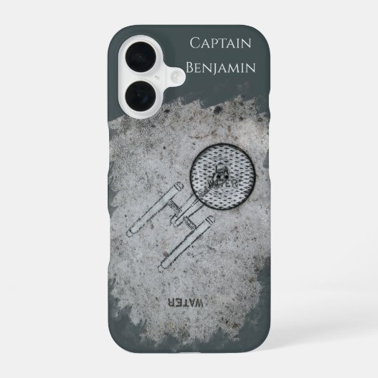 Coque iPhone 16 Conception de Surprise de Vaisseau Spatial sur Tro (Verso)