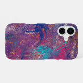 Coque iPhone 16 Conception de tourbillon de griffes de couleur (Verso Horizontal)