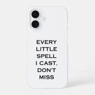 Coque iPhone 16 Conception de typographie de citation de manifesta