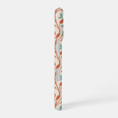 Coque iPhone 16 Conception de vigne botanique moderne orange et sa (Côté droit)