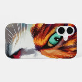 Coque iPhone 16 Conception des yeux de chat (Verso Horizontal)