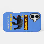 Coque iPhone 16 Conception d'humour technologique expliquant la sé (Verso Horizontal)