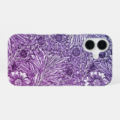 Coque iPhone 16 Conception florale complexe aux teintes violettes (Verso Horizontal)