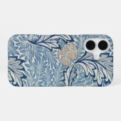 Coque iPhone 16 Conception florale de pomme de William Morris (Verso Horizontal)