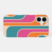 Coque iPhone 16 Conception géométrique rétro moderne (Verso Horizontal)