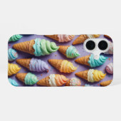 Coque iPhone 16 Cones De Crème De Glace Avec Saupoudrages (Verso Horizontal)