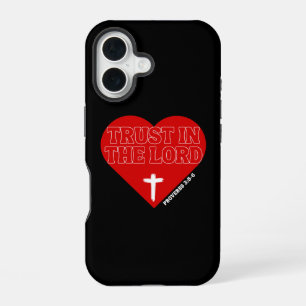 Coque iPhone 16 Confiance dans le Seigneur - Proverbes 3:5-6