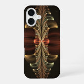 Coque iPhone 16 Construction d'Imaginaires Art Fractal Abstrait br (Verso)