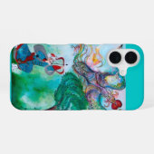 Coque iPhone 16 CONTE DE FÉES TURC / PHÉNIX ET ARCHER Vert sarcell (Verso Horizontal)