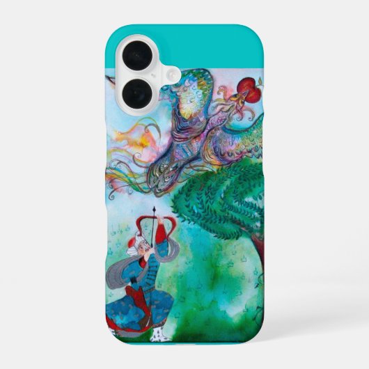 Coque iPhone 16 CONTE DE FÉES TURC / PHÉNIX ET ARCHER Vert sarcell (Verso)