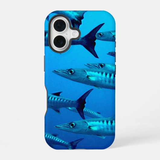 Coque iPhone 16 Cool Barracudas sous-marin (Verso)