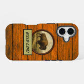 Coque iPhone 16 Coque-coque iphone du grain de bison américain (Verso Horizontal)