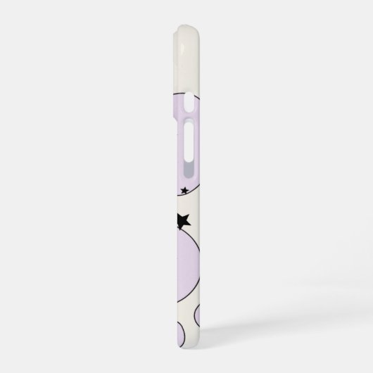 Coque iPhone 16 Coque iphone de chat noir mystique - Cadeau de cui (Côté gauche)