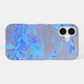 Coque iPhone 16 Coque iphone de peinture bleu (Verso Horizontal)