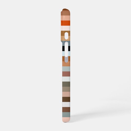 Coque iPhone 16 Coque iphone Motif multicouleur à bande (Côté gauche)