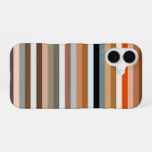 Coque iPhone 16 Coque iphone Motif multicouleur à bande (Verso Horizontal)
