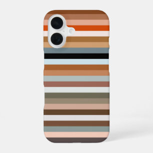 Coque iPhone 16 Coque iphone Motif multicouleur à bande