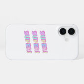 Coque iPhone 16 coques d'iphone avec le titre "SUPER" (Verso Horizontal)