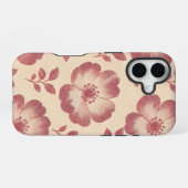 Coque iPhone 16 Coquet Étui floral pour Iphone 🌸 (Verso Horizontal)