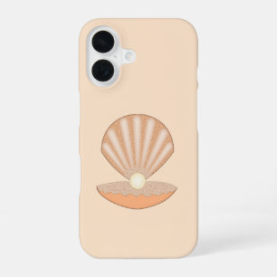 Coque iPhone 16 Coquille d'huître et Perle Unisexe