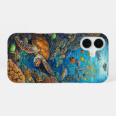 Coque iPhone 16 Coral Party (Verso Horizontal)
