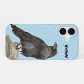 Coque iPhone 16 Corbeau (Verso Horizontal)