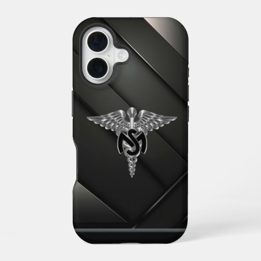Coque iPhone 16 Corps du service de santé (Verso)