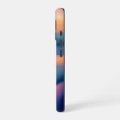 Coque iPhone 16 Coucher de soleil abstrait à vague fluide (Côté gauche)