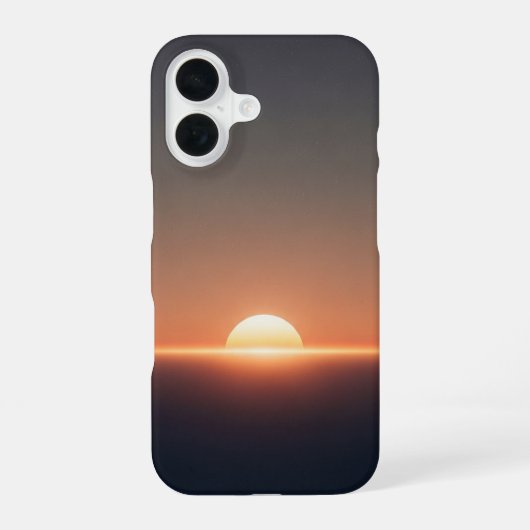 Coque iPhone 16 Coucher de soleil cosmique vintage (Verso)