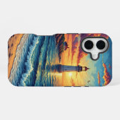 Coque iPhone 16 Coucher de soleil spectaculaire (Verso Horizontal)