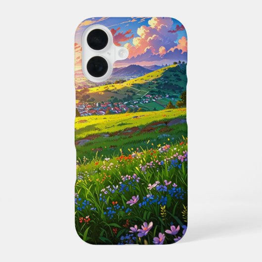 Coque iPhone 16 Coucher De Soleil Sur Spring Hills (Verso)