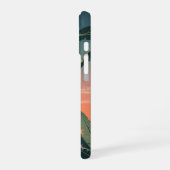 Coque iPhone 16 Coucher de soleil tropical vintage (Côté gauche)