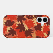 Coque iPhone 16 Couches de feuilles d'automne (Verso Horizontal)